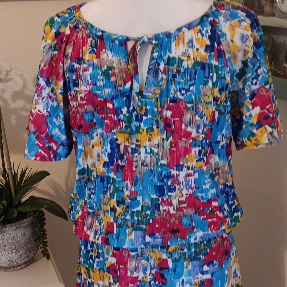 Anne's Closet HANDMADE Dress. Blouson, Floral - Picture 2 of 10